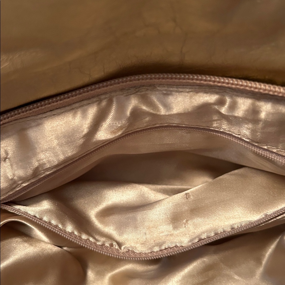 Cache Metallic Gold Clutch with Chain Strap - Picture 8 of 9